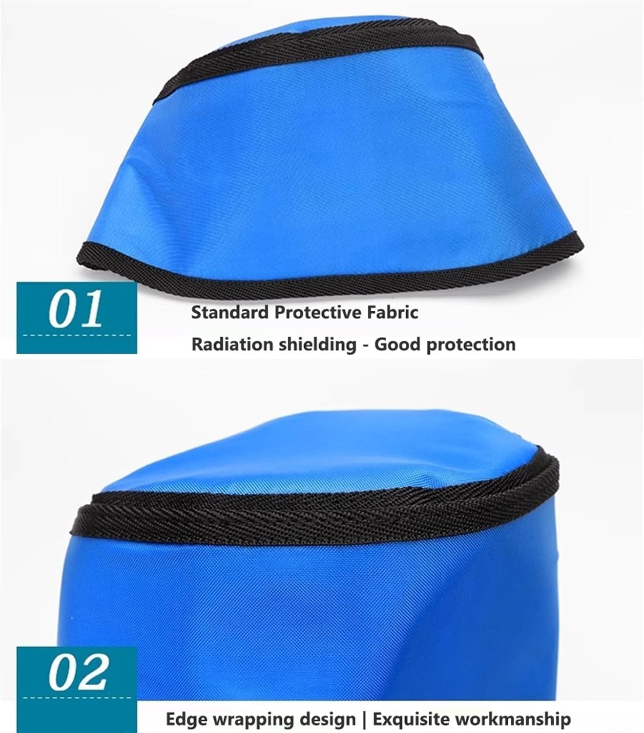 Tabliers de protection contre les rayons X en plom Chapeau en plomb, cagoule de protection contre les rayons X, vêtements en caoutchouc et plomb, casque de protection contre les radiations(0.5 mmpb)