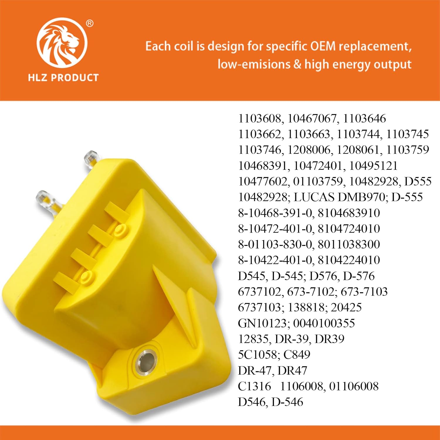 HIGH PERFORMANCE IGNITON COIL DR39 D555 DR47 SET OF 3 COMPATIBLE WITH Buick Allure Century LaCrosse Regal Chevrolet Camaro Cavalier Impala Malibu Venture Honda Isuzu Oldsmobile Pontiac V6