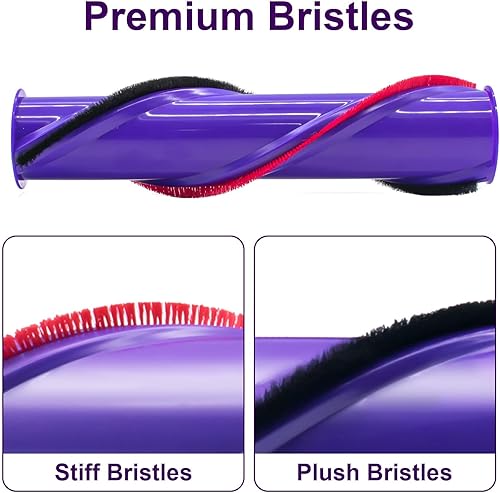 Miniatura 5 de Paquete de 2 cepillos de rodillo de repuesto para limpiador de cabezal de motor de liberación rápida de la marca ilovelife compatible con Dyson V10