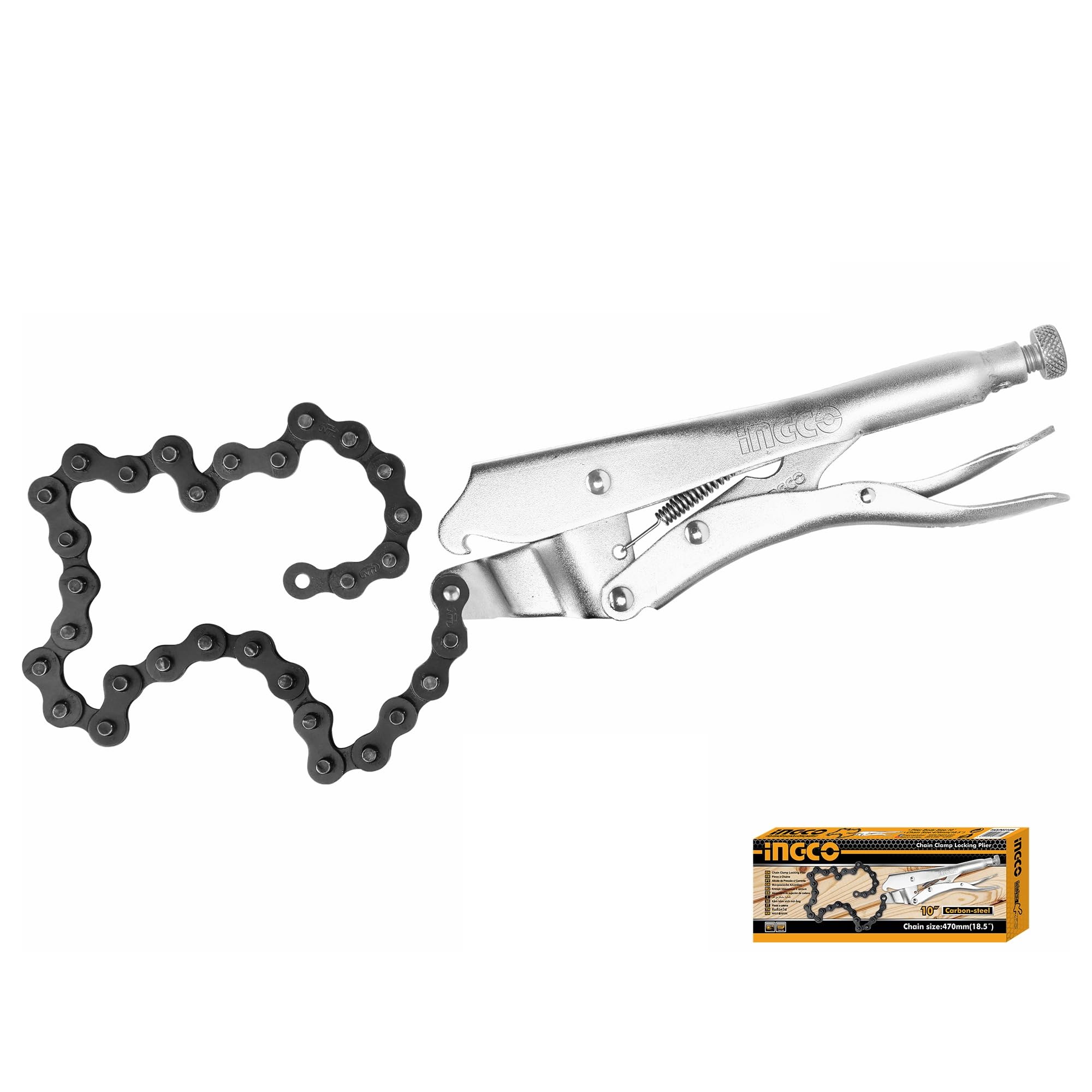 INGCO Chain Clamp Locking Plier,Heavy Duty 10" Vice Grip Chain Clamp Locking Plier (B09T9MK3ZC) Amazon Price History, Amazon Price Tracker