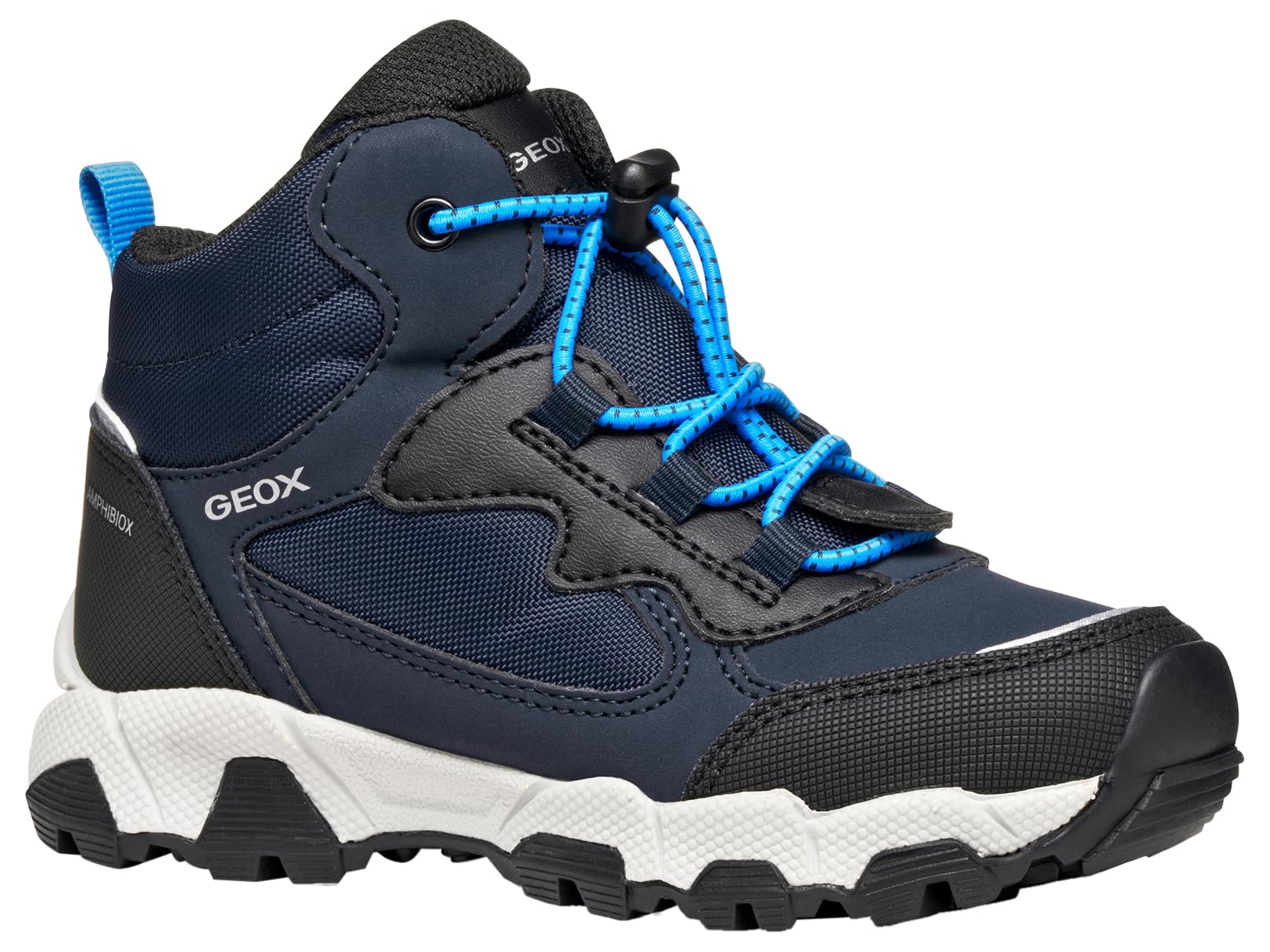 Geox J MAGNETAR BOY B ABX Sneaker, Navy/Sky, 7 UK Child