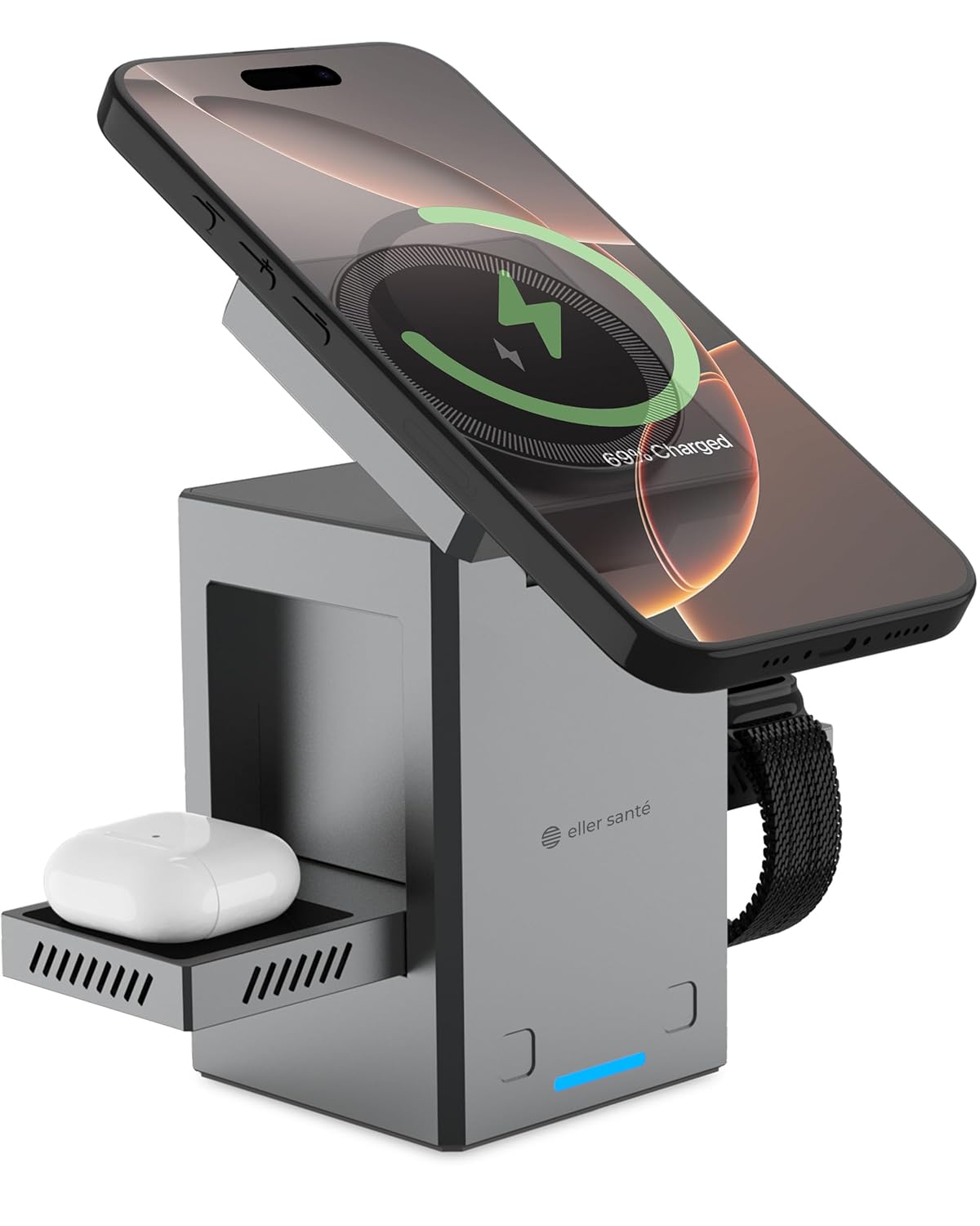 eller santé® Qi2 Certified 3in1 Wireless Charger 23W MagSafe… eller santé® Qi2 Certified 3in1 Wireless Charger 23W MagSafe…