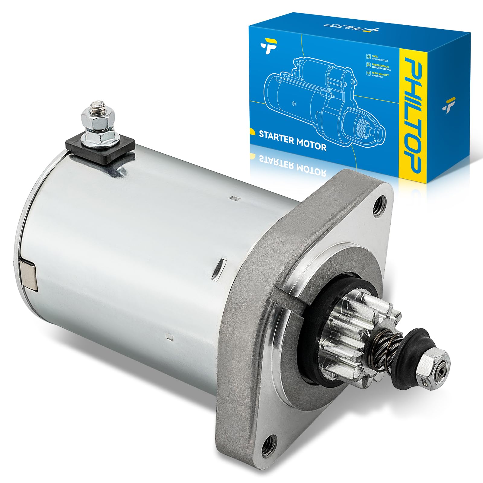 PHILTOP 5954N New Starter Compatible with 2012-2014 LTX1046, LTX1050, 2014 RZT46, 2012-2014 RZT50, RZT54, 2012-2014 Z-Force 48/54/60, Starter Motor