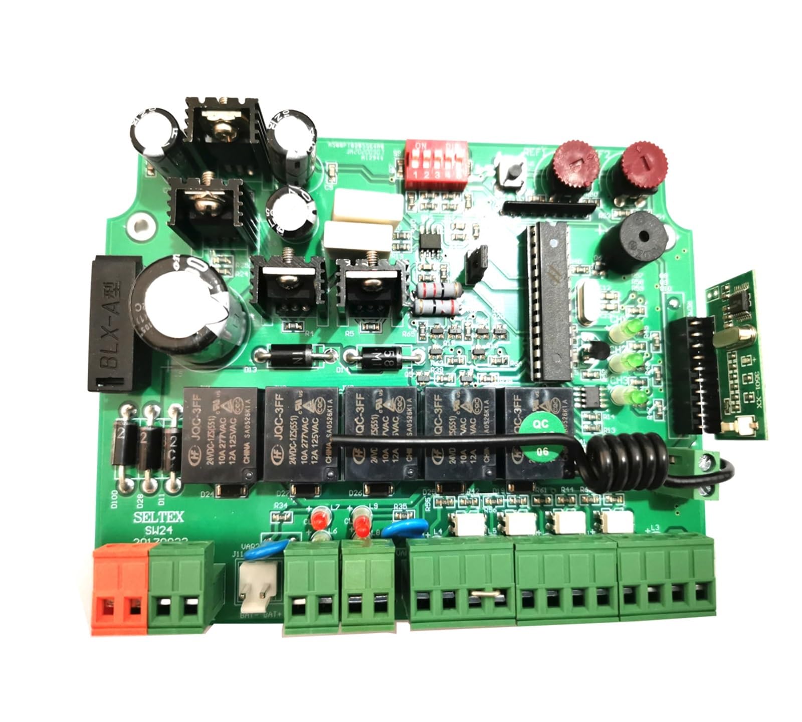 Abridor automático de puertas, Placa madre del PWB del panel de control del abrelatas de la puerta 24V for el motor de la puerta abatible de los brazos dobles para familias numerosas, comunidades pequ