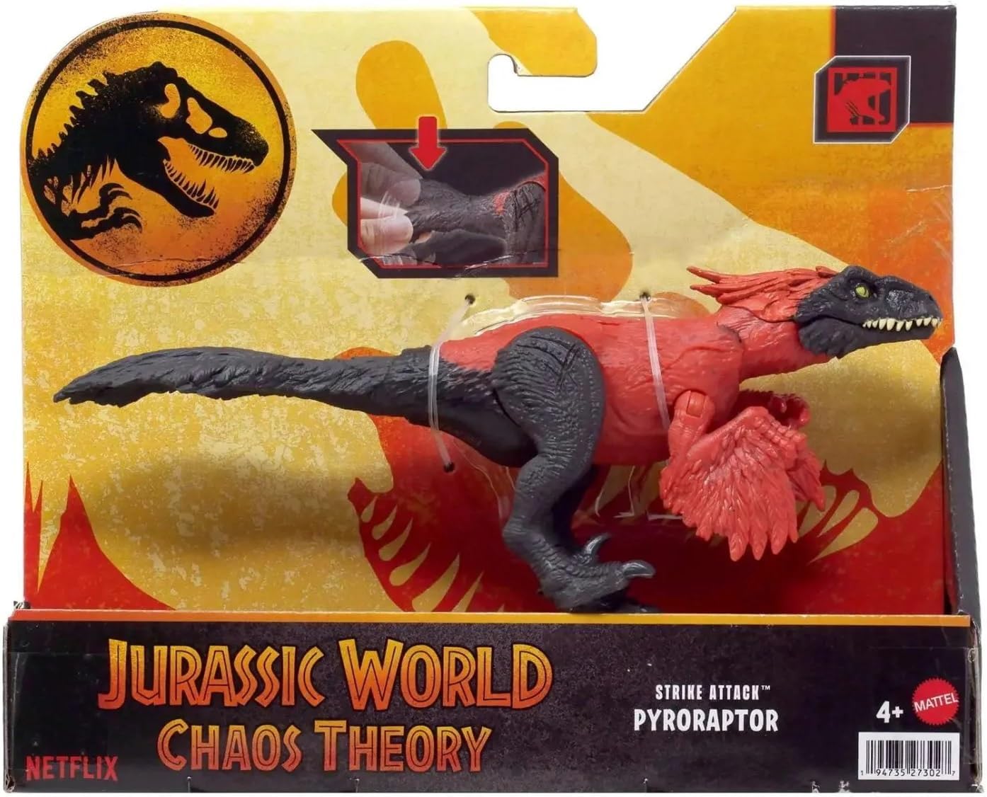 Jurassic World Pilolaptor Attack Bite Toy Dinosaur for Ages 4+