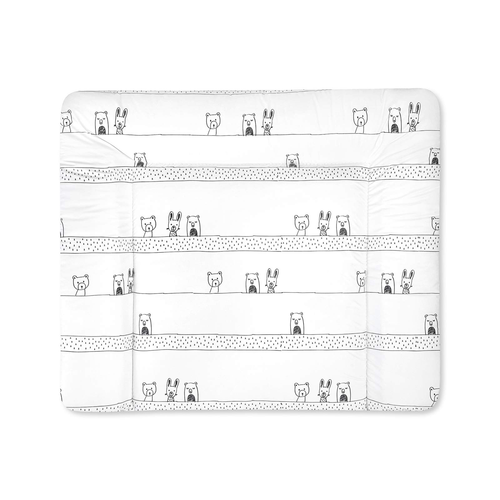 Julius Zöllner Wickelauflage Softy 75x75 cm - Wickelunterlage - wasserdicht und abwischbar - Made in Germany – Oeko-Tex Standard 100 – Grobies