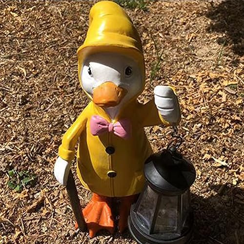 Miniatura 7 de Escultura solar de adorno de jardín con luces LED, estatua de animal al aire libre, farol solar, decoración de patio, regalos