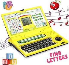 Wembley Kids Laptop Educational Computer Toys for 3+ Year Old Boy with Mouse|20 Fun Activity Electronic Learning Machine,Now Learn Letter,Words,Games,Mathematics,Music,Logic,Memory Tool,Multi Color