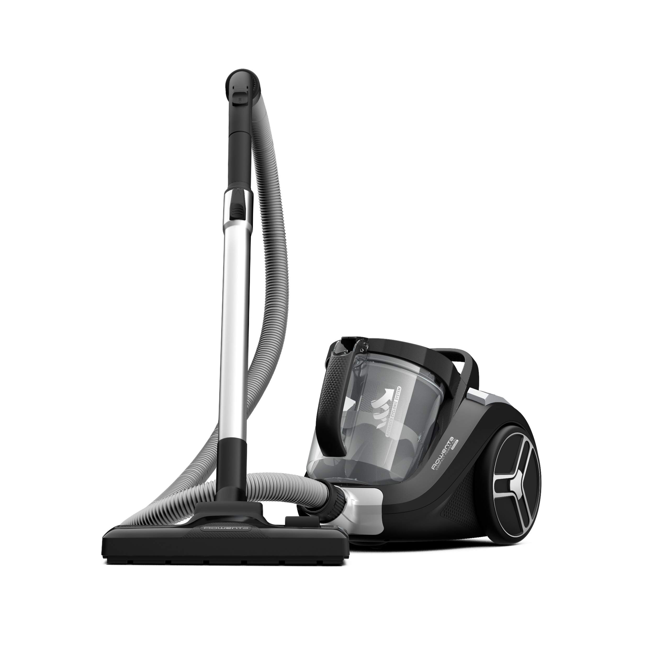 Rowenta Compact Power XXL Aspirapolvere a traino, Capacità di 2,5 L, Compatto, Motore Effitech, Contenitore della polvere facile da svuotare, Tecnologia ciclonica, Cavo di 6,2 m, RO4825