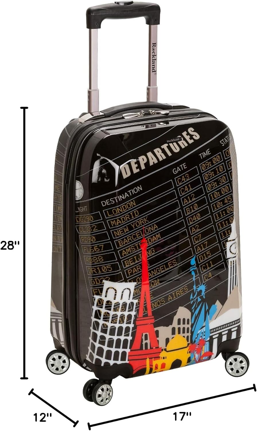 Rockland Departure Hardside Spinner Wheel Luggage, Departure, 2-Piece Set (20/28)