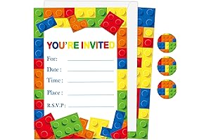 LEGO Invitations: Ultimate Birthday Party Invitations for Building-Block Enthusiasts