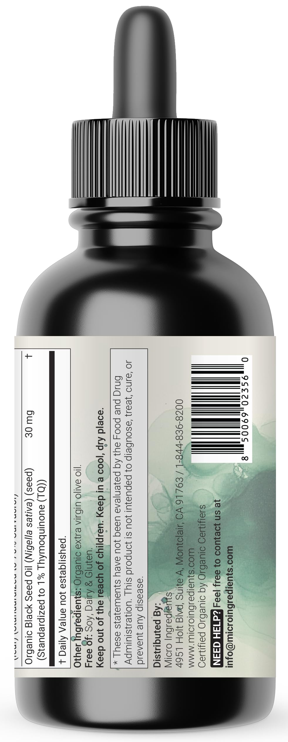 Organic Oil of Oregano with Black Seed Oil, 4 fl oz | 2 Year Supply | High Potency Liquid Drops with Carvacrol & Thymoquinone | Natural Herbal Supplement | Vegan, Plant Based, Non-GMO — Amazon image 7