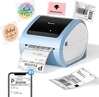 Phomemo D520BT Bluetooth Címkenyomtató - Kék Termál Címkéző 10x15 cm DHL Csomagokhoz, Kompatibilis Amazon, Ebay, Shopify, FedEx, UPS 1