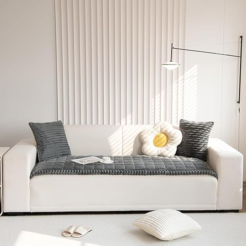 Miniatura 13 de ele ELEOPTION Fundas mullidas para sofá para mascotas, manta lavable de felpa para perros pequeños, medianos y grandes, protector de muebles para