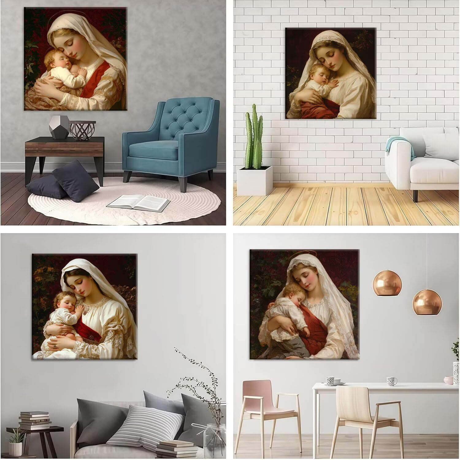 Kobieta dziecko diamentowe malowanie DIY 5D diamentowe zestawy do malowania 50x50cm l-614