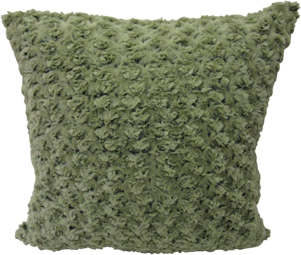 Rose Petal Leaf Green Throw Blanket