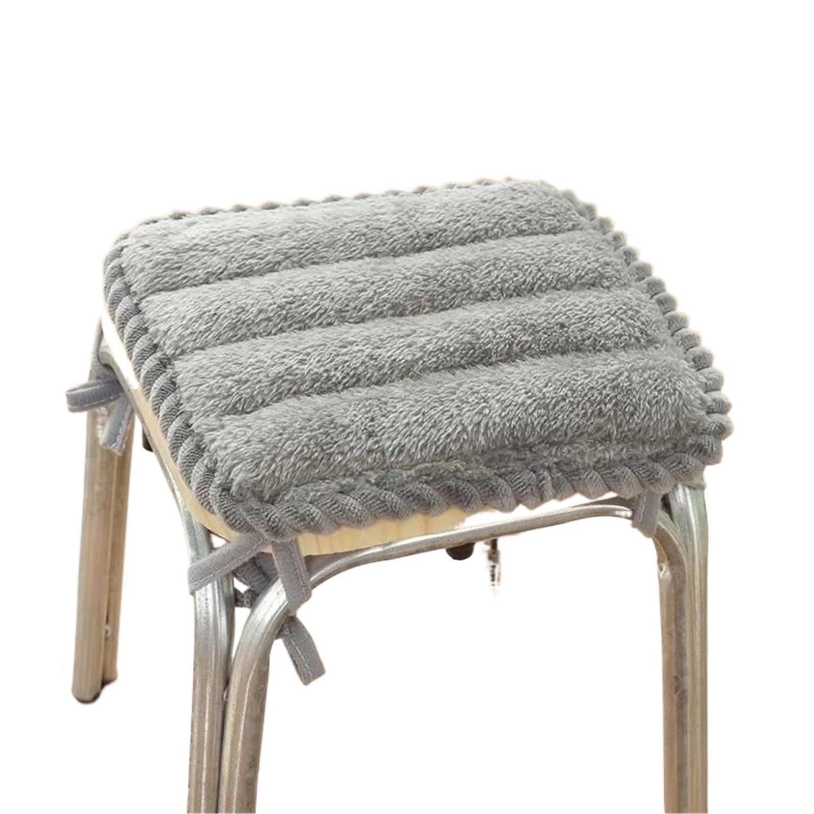 Coussin de chaise de bureau en peluche tapis de salle à manger carré 40cm