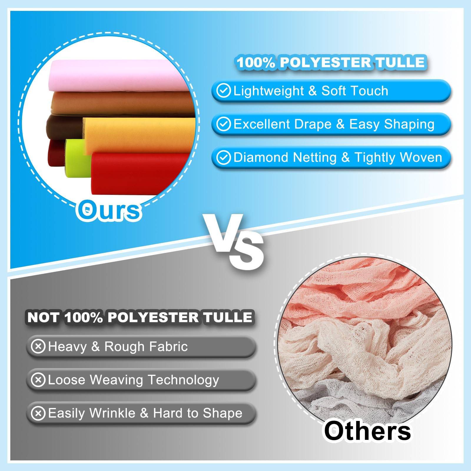 PATIKIL Tulle Fabric Rolls - Image 3