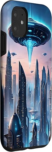 Vista 9 de iPhone 13 Pro Alien Abduction UFO Space Ship UAP Flying Saucer Case