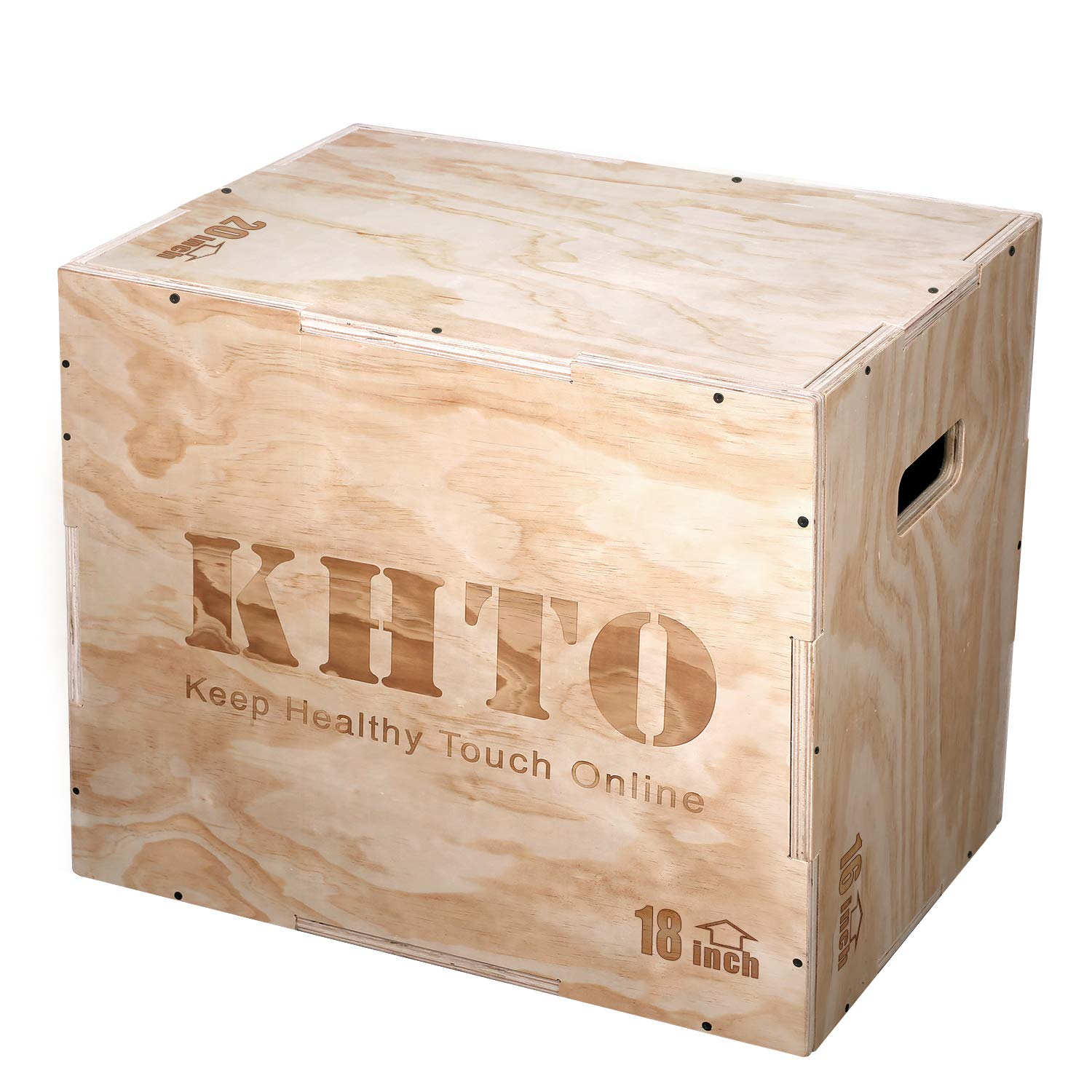 木製プライオボックス Amazon | KHTO Fitness 木製プライオメトリックジャンプボックス - 3