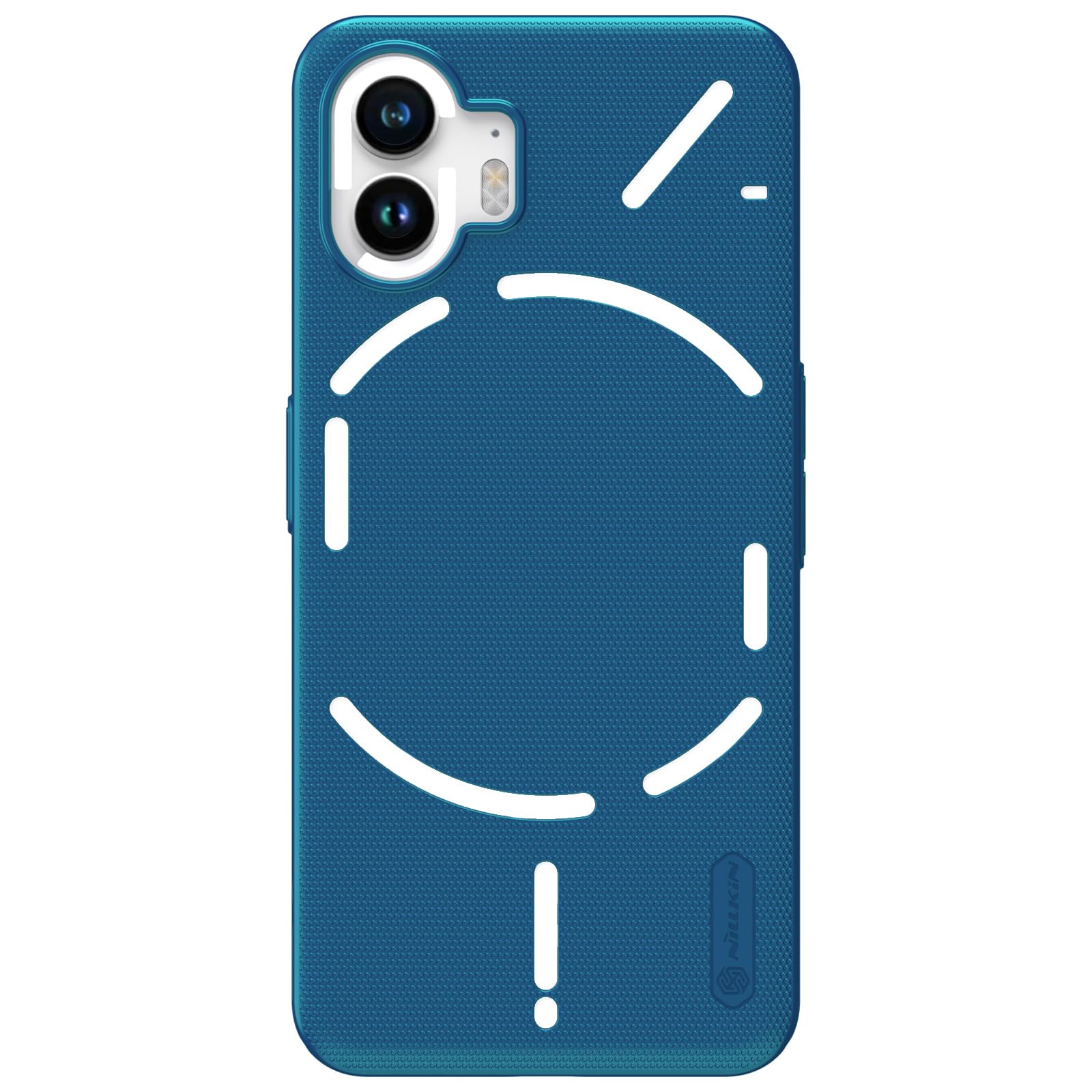 Nillkin Case for Nothing Phone 2 (6.7" Inch) Super Frosted Hard Back Dotted Grip Cover PC Blue Color