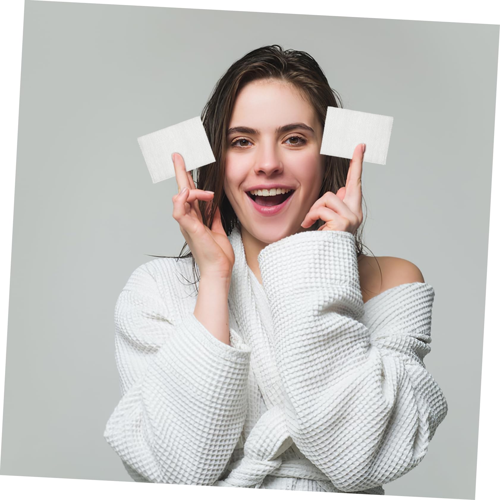 Healeved 10confezioni Dischi Struccanti Cotone Estensibili Per Rimozione Makeup Cotone Morbido e Delicato Per Viso Per Tonico e Maschere Facciali