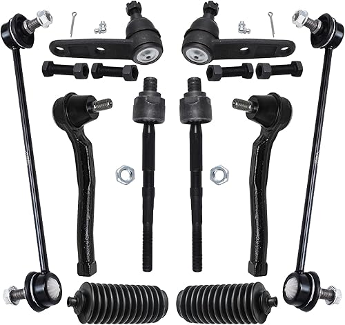 Detroit Axle - Kit de suspensión delantera de 10 piezas para Chevrolet Aveo Pontiac G3 Pontiac Wave Suzuki Swift+, 2 rótulas inferiores, 4 varillas