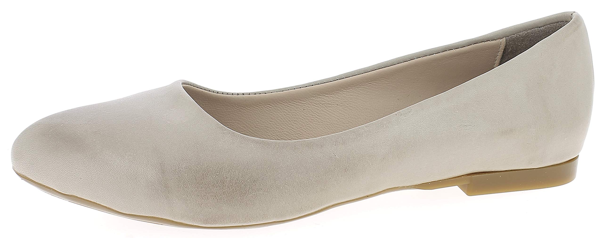 Andrea Conti 1935702 Women’s Ballet Flats, Grey (Silbergrau 111), 3.5 UK