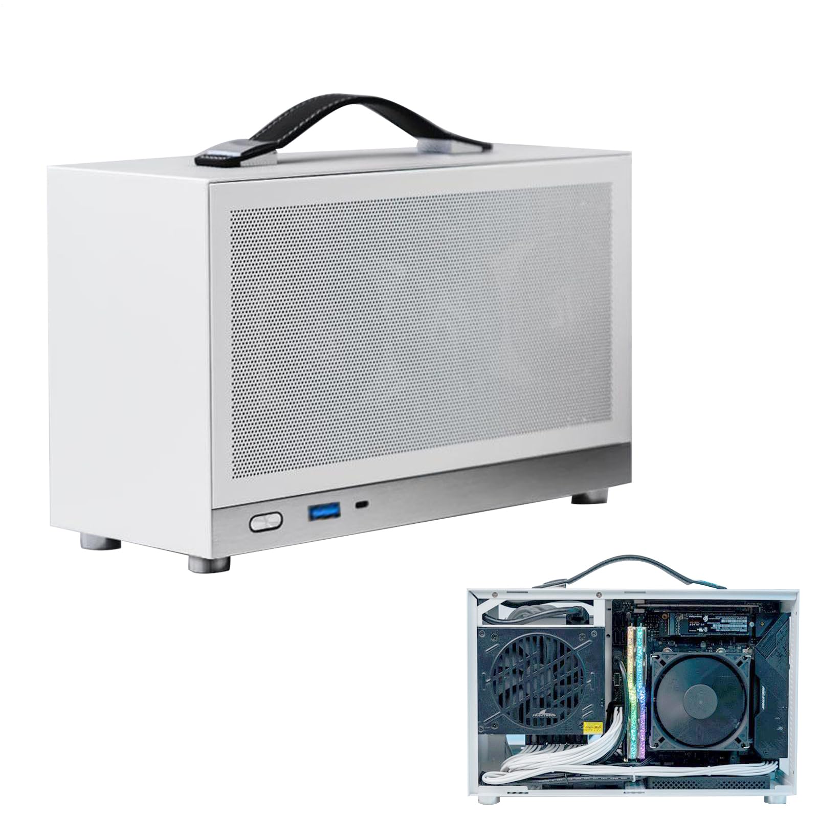 de Host de computadora: Torre para PC de sobremesa, refrigeración de Alto | Rendimiento, Marco Resistente Compacto | Fácil instalación de Caso para Estudiantes de Jugadores Home Office Sist