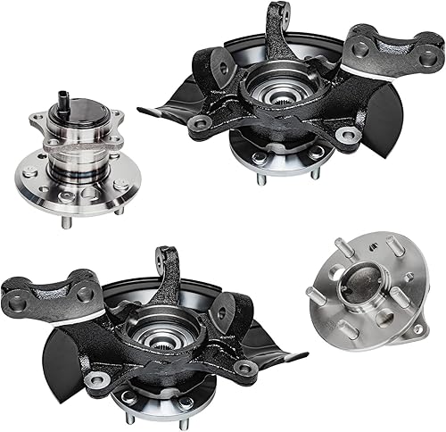 Miniatura 201 de Detroit Axle - Kit de cubos de rodamiento de rueda delantera de 6 piezas para Dodge Dart 2013-2016, Chrysler 200 2015-2017, 2 cojinetes de rueda