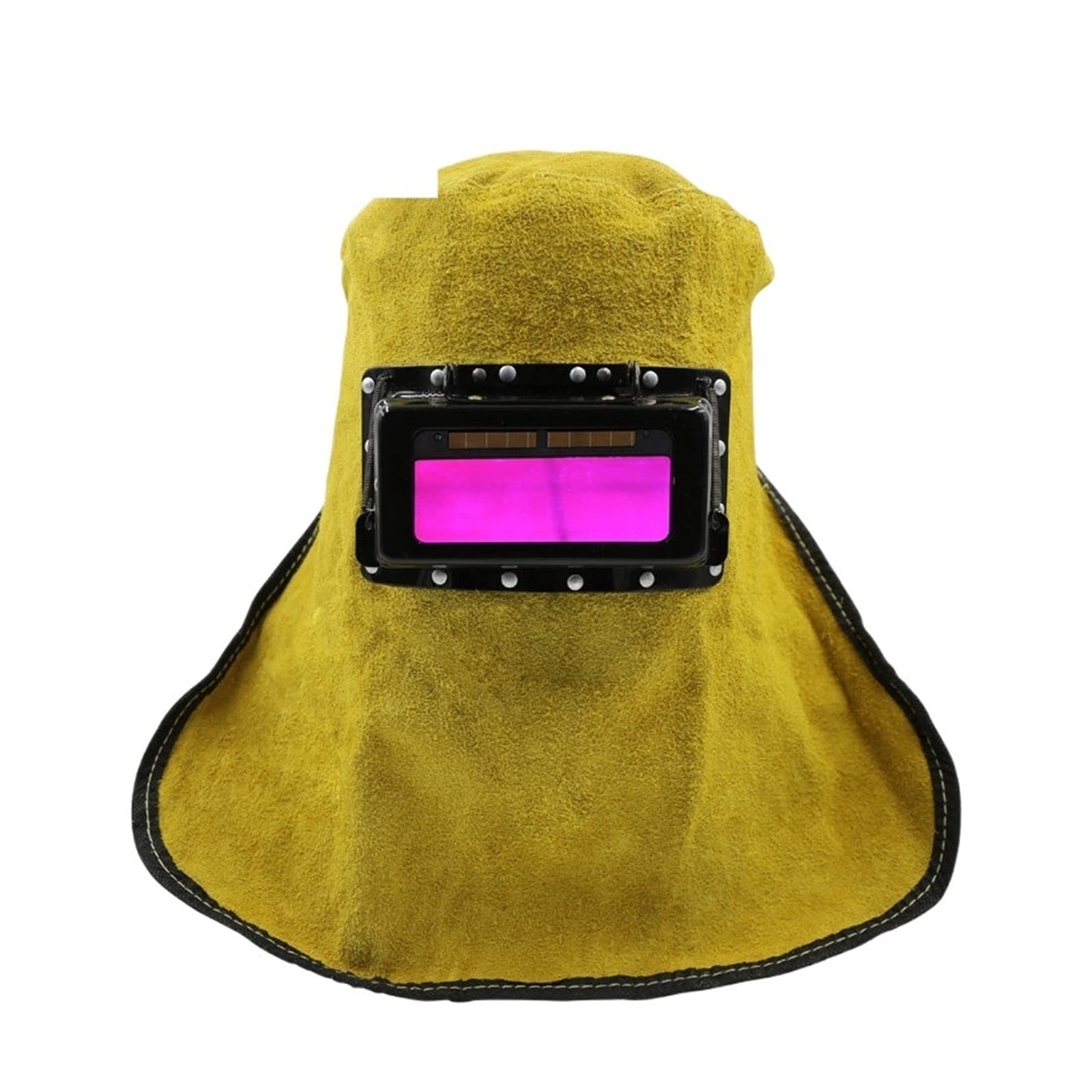 Capucha de cuero montado en la cabeza resistente a abrasión y máscaras soldadura a alta temperatura transpirable casco(CKB-2012-YJP)