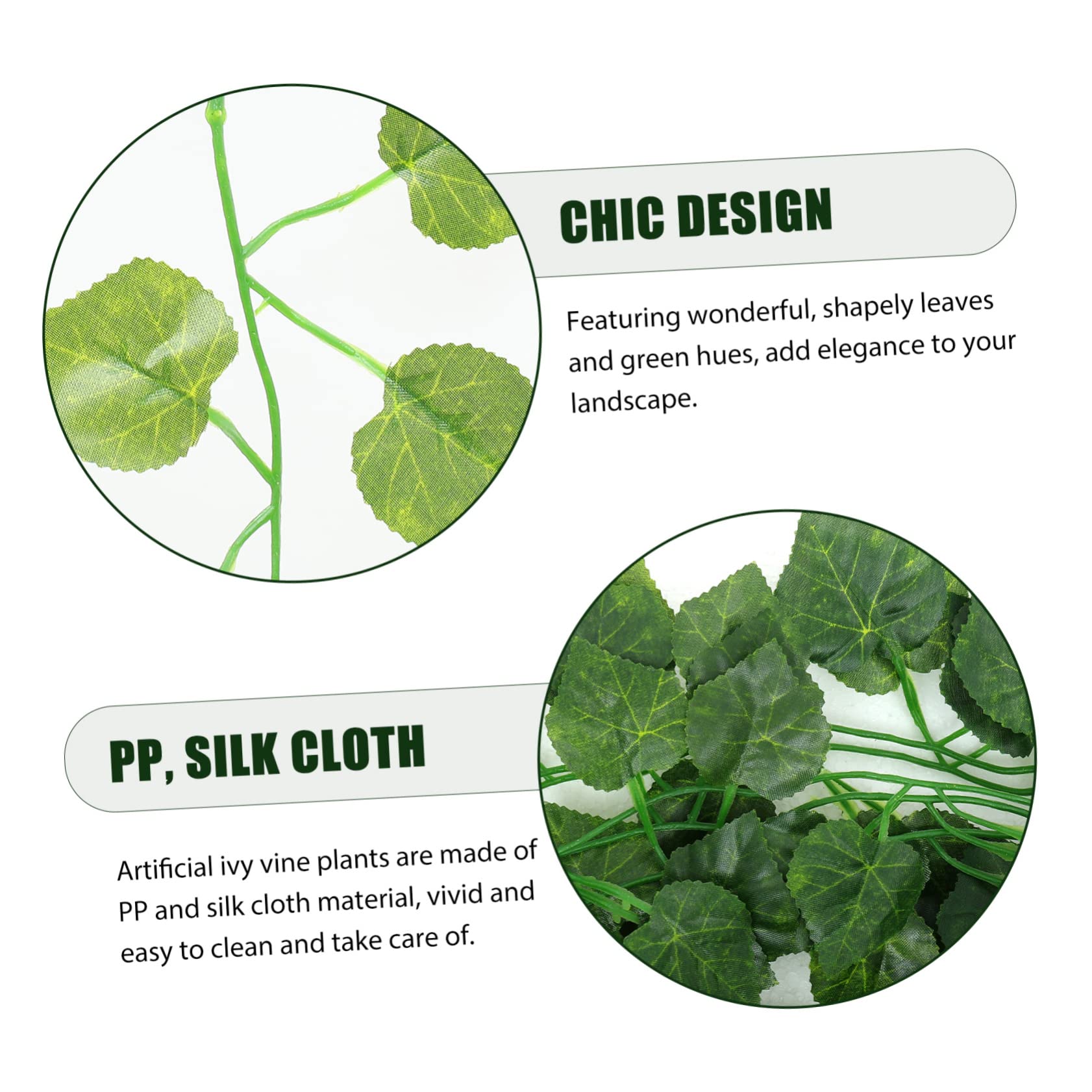 Amosfun Pz fiore di edera artificiale viti finte ghirlande di foglie di seta verde edera finta fake plants green natural arredamento pianta viti di edera simulate ghirlanda di vite pp
