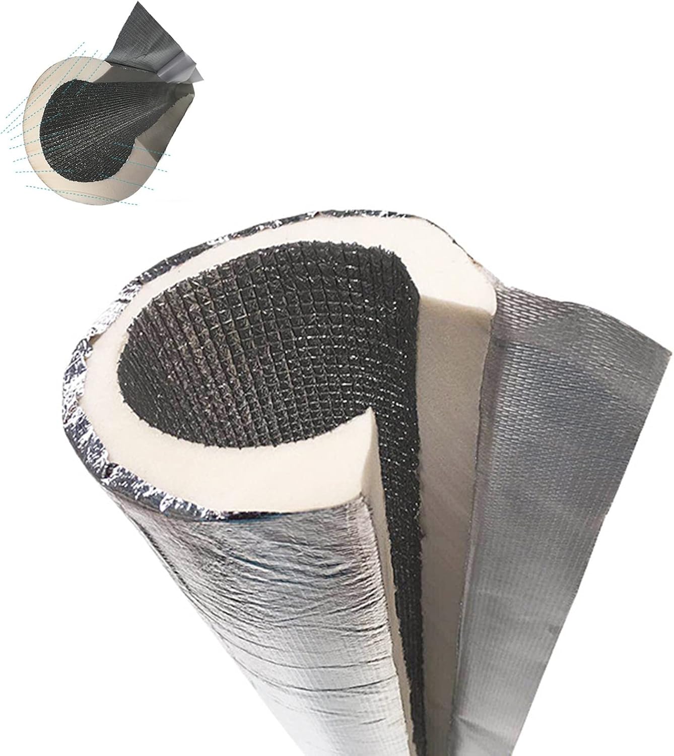Foam Pipe Insulation Tubing Insulation with Aluminum Foil,Outdoor Pipe