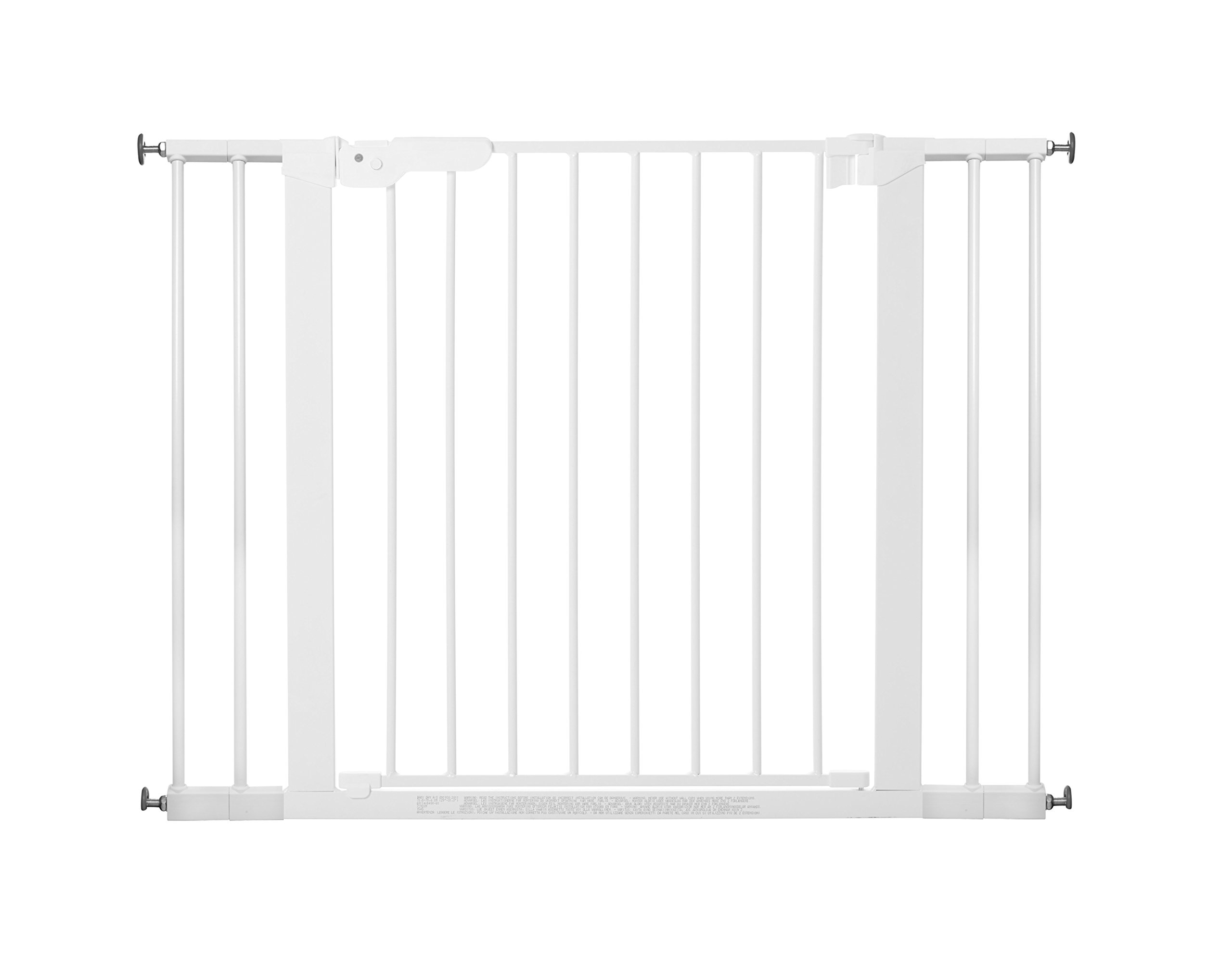BabyDan Protector de escalera Premier de 99-106,3 cm, extra ancho, para bebés, metal negro, fabricado en Dinamarca (protector para perros) — view 13