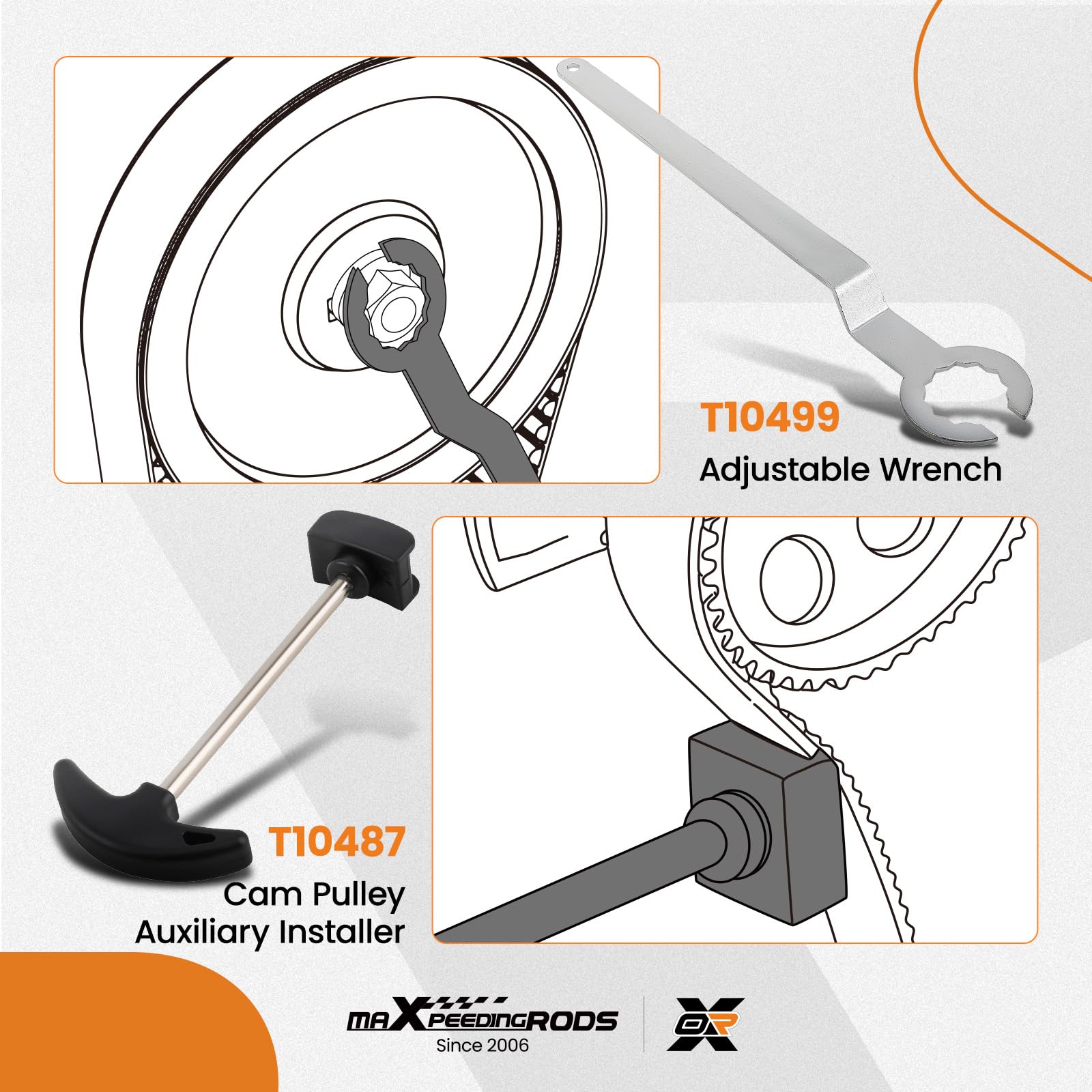 maXpeedingrods Outil de réglage du moteur pour VAG VW Audi T10340 T10499
