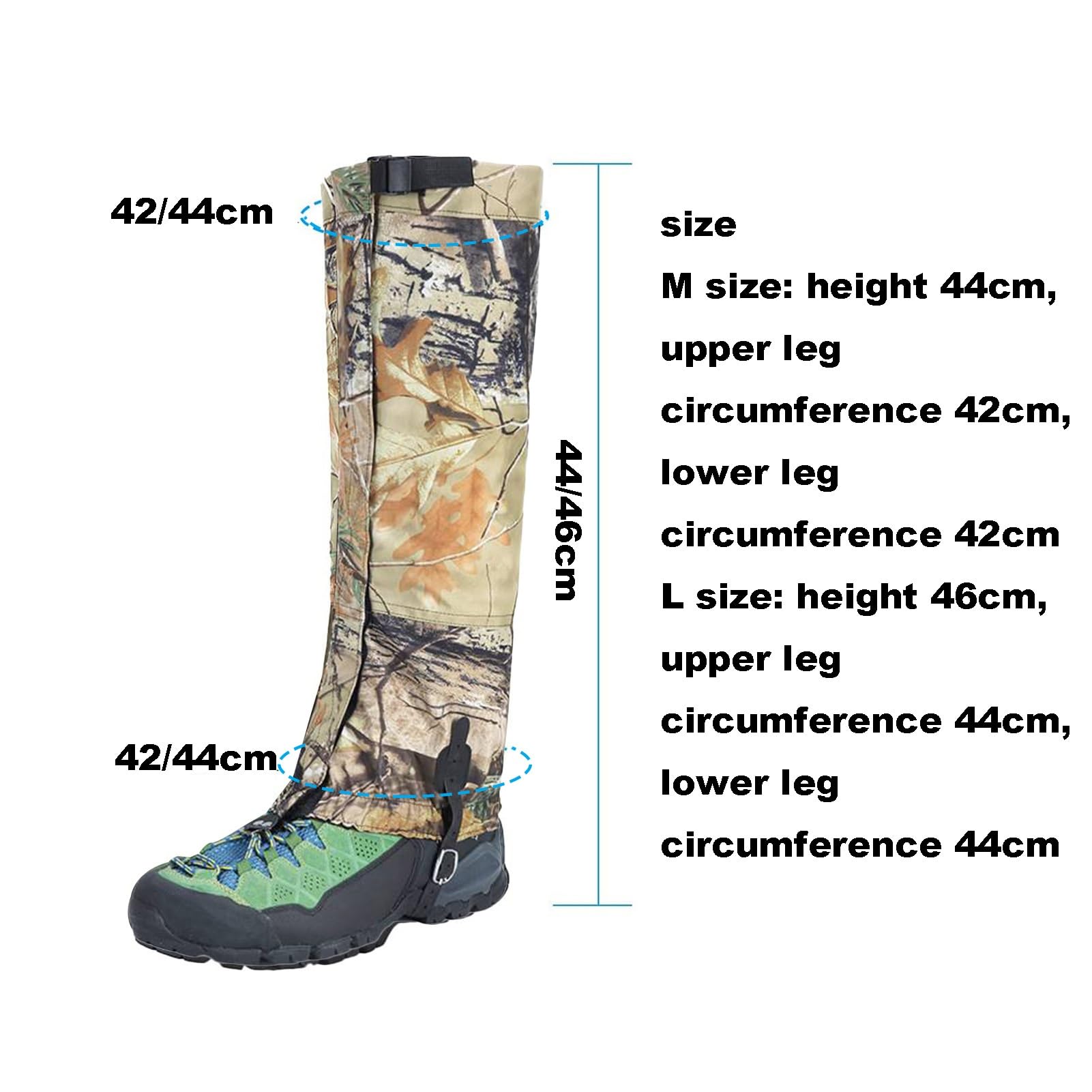 Polainas For Piernas,Polainas For Piernas Transpirables,Polainas For Zapatos Ligeras Ajustables,Leggings A Prueba De Serpientes For Senderismo, Montañismo Y Escalada Al Aire Libre For Hombres Y Mujere