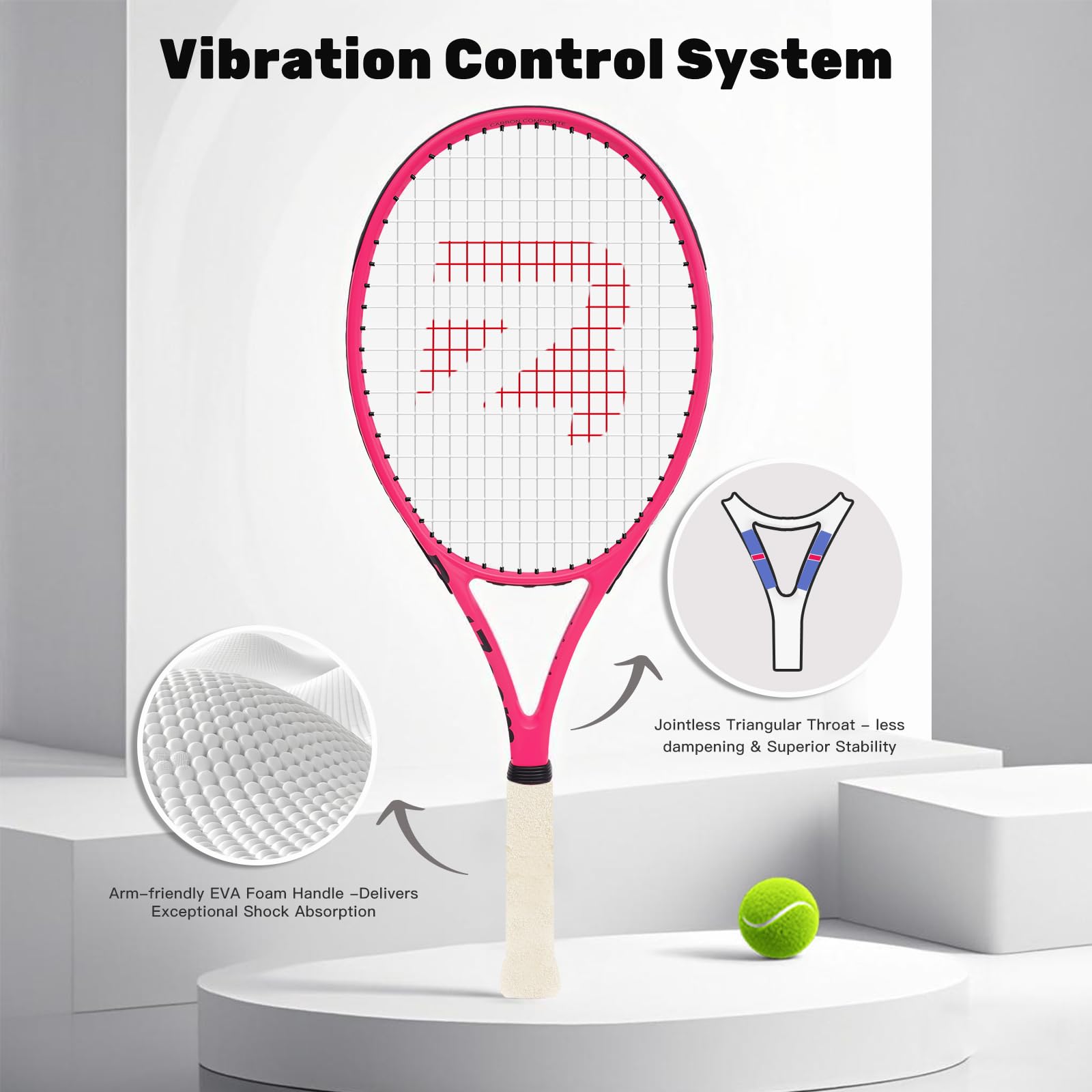 Raqueta de tenis para adultos principiantes