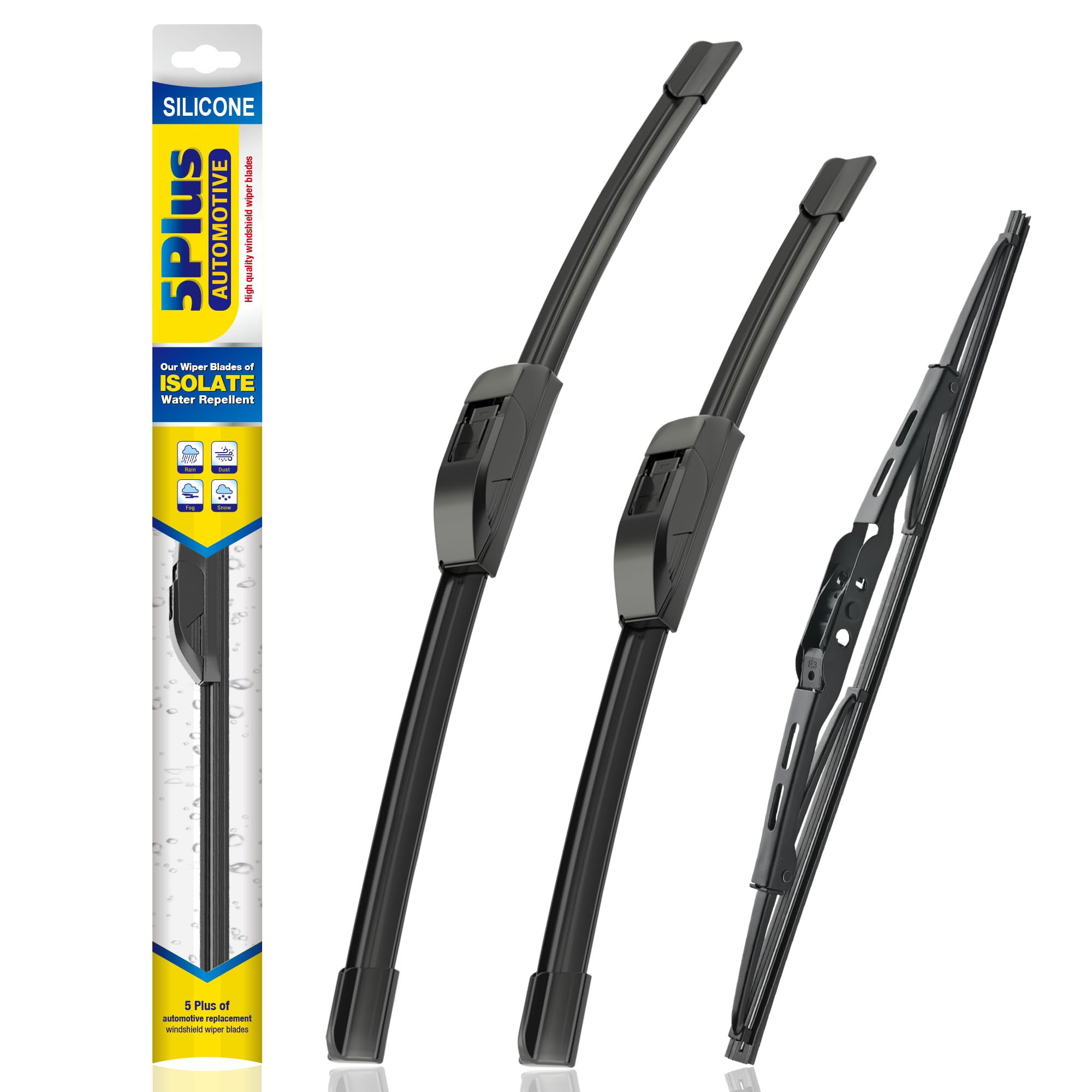 Silicone Windshield Wipers Replacement for 2012-2016 HONDA CR-V CRV Wiper Blades(Set of 3),Automotive Replacement Windshield Wiper Blades For My Car-26"/16"/13"