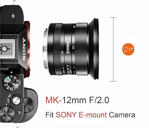Miniatura 6 de Meike Lente de enfoque manual ultra gran angular f2.0 de 0.472 in compatible con cámaras sin espejo Sony E Mount APS-C A6400 A5000 A5100 A6000 A6100