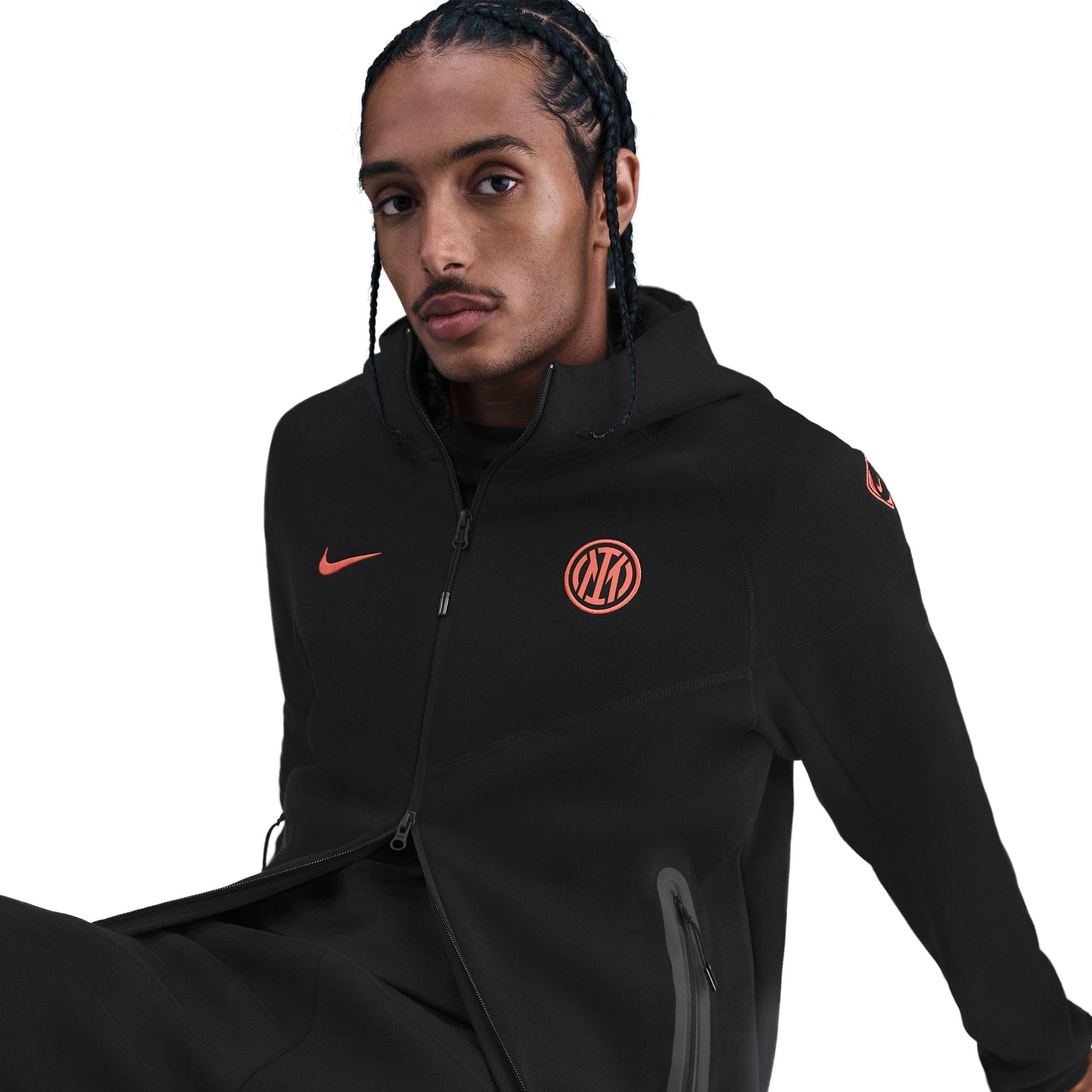 Inter Mailand Tech Windrunner Nike Total 90 Football Fleece-Hoodie für Herren, HV9961