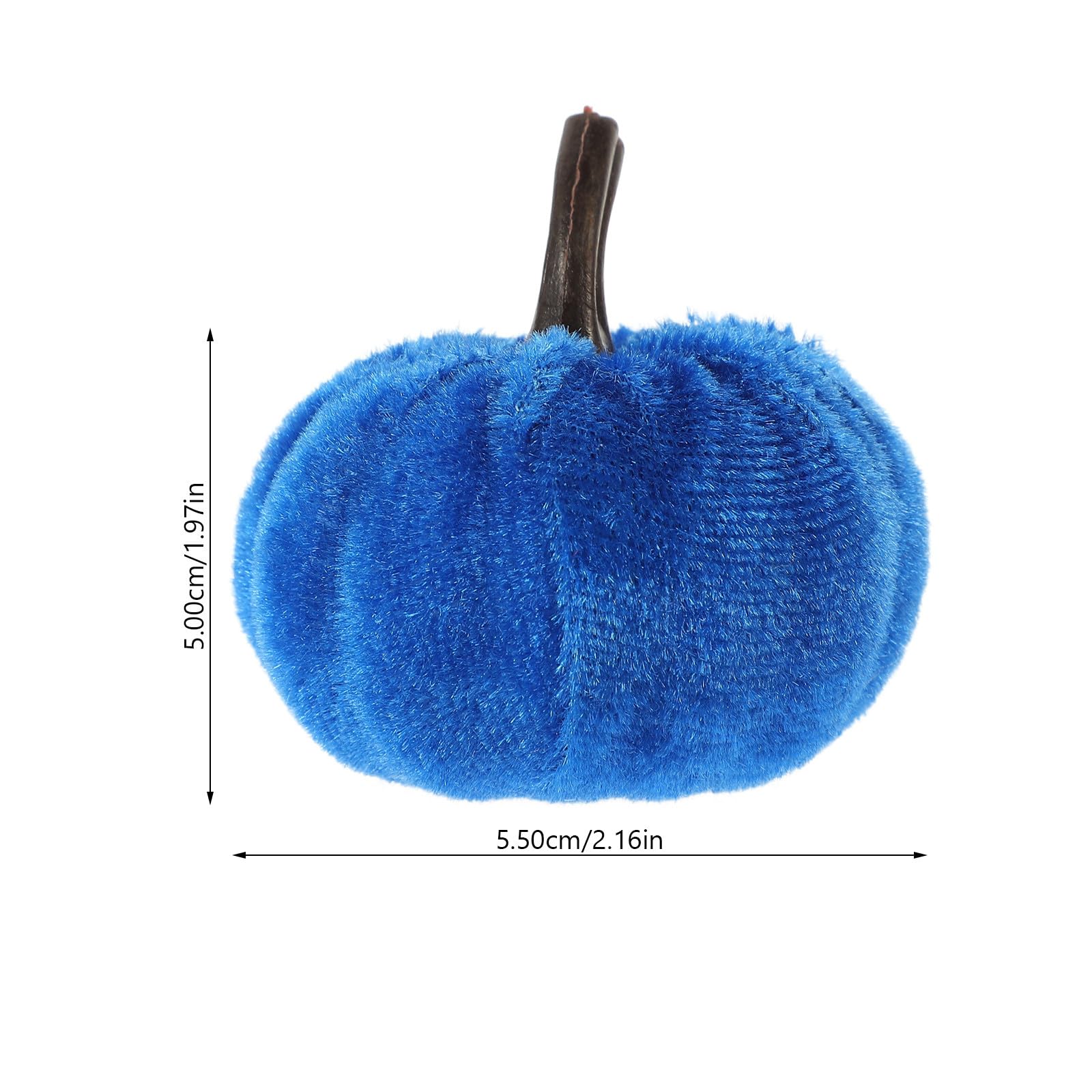 SOLUSTRE 36 Stück Lebensechte Halloween Kürbis Ornamente aus Flanell in Bunter Farbe als Dekorative Kürbis Deko für Selbstgemacht Halloween Party und Herbstdekoration