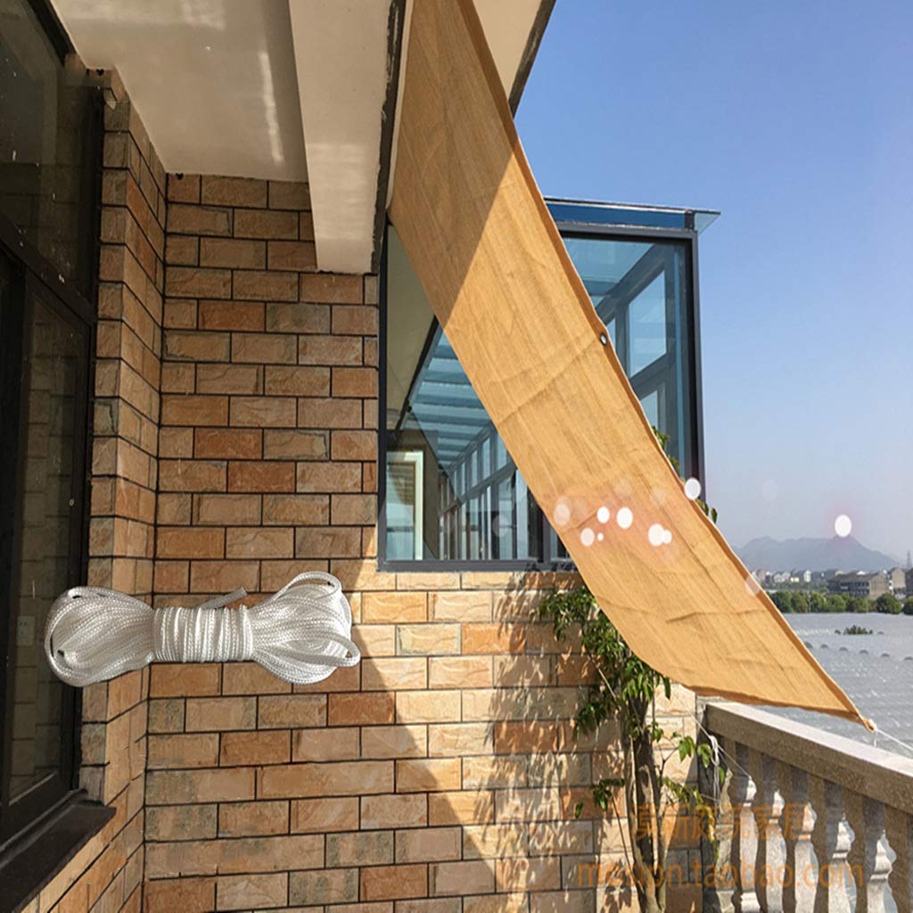 sonnensegel hanf BU ZWJ-Sonnensegel Gold Markise Plane Balkon Isolierung Netzkante Schnalle Verschlüsselt Sonnencreme Schatten Tuch (Size : 2.3X5m) Garten Oekotex Baumwoll-Handschuhe dünn fusselarm YGroup_trilliumxl Größe:M - 140 x 200 cm