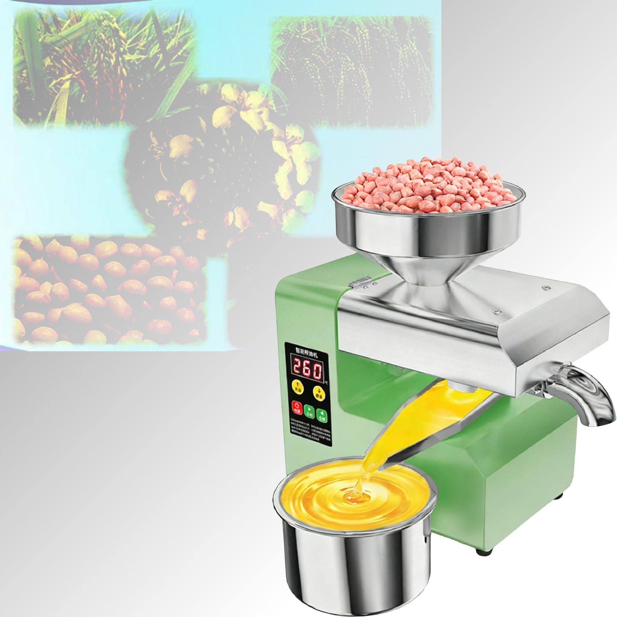Tdiadui Electric Cold Press Oil Machine