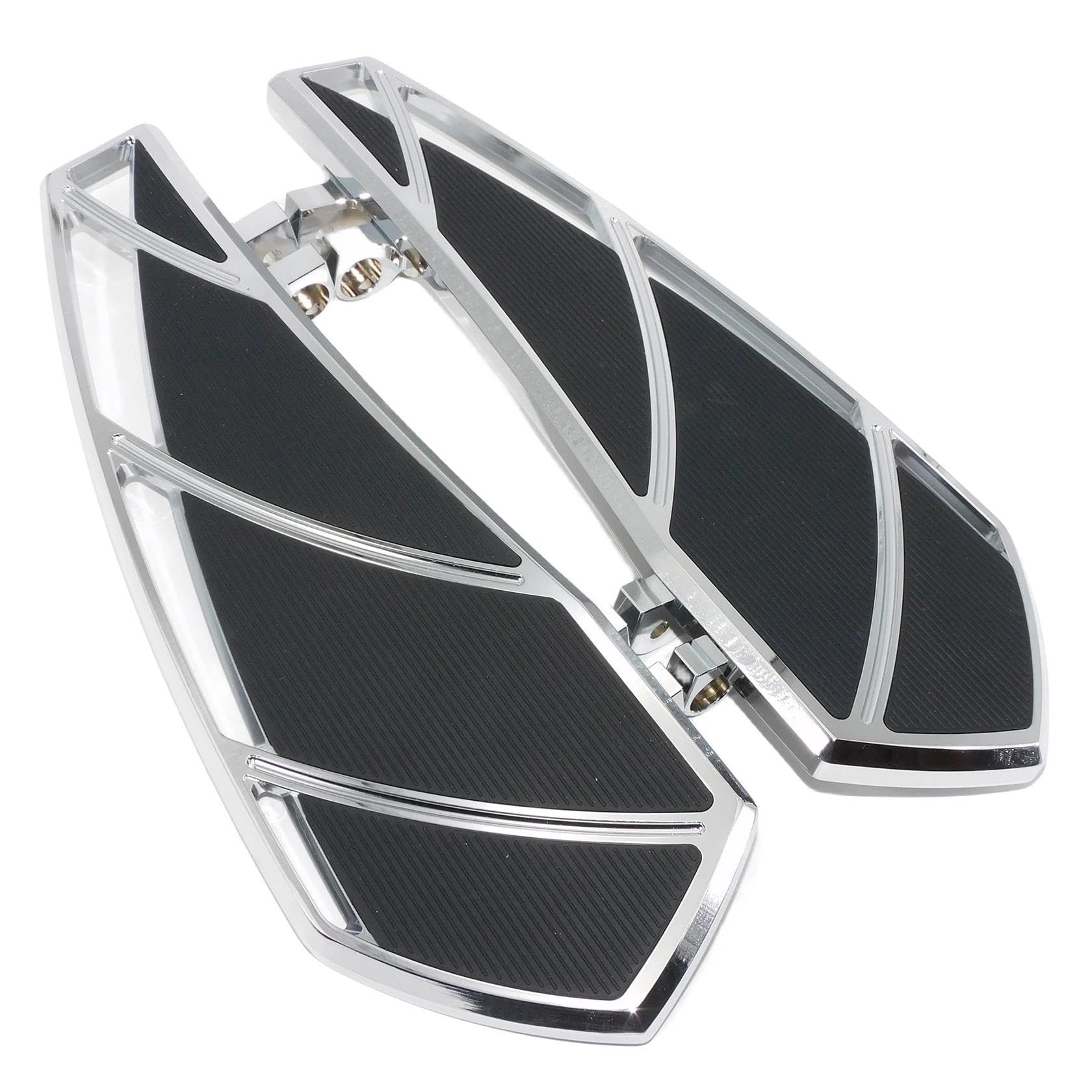Accesorios para clavijas Reposapiés Para Motocicleta, Estriberas Delanteras Para Harley Softail FL Dyna Para Fatboy Para Touring Para Road King Street Glide, Accesorios(Silver)
