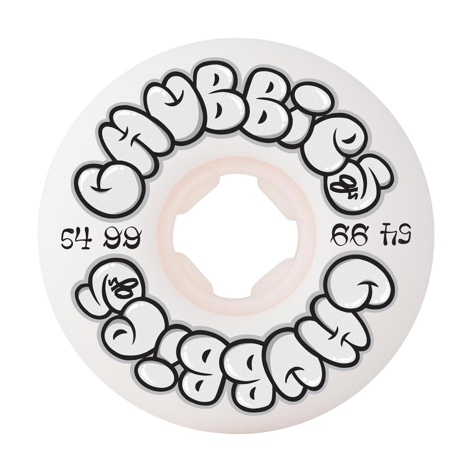 OJ Chubbies 99a Skateboard-Räder, 54 mm, Weiß