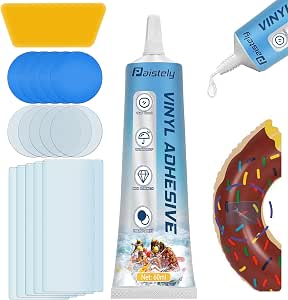 Air Mattress Patch Kit, Vinyl Pool Liner Repair Kit, Inflatable Repair Patch Kit (60ml)