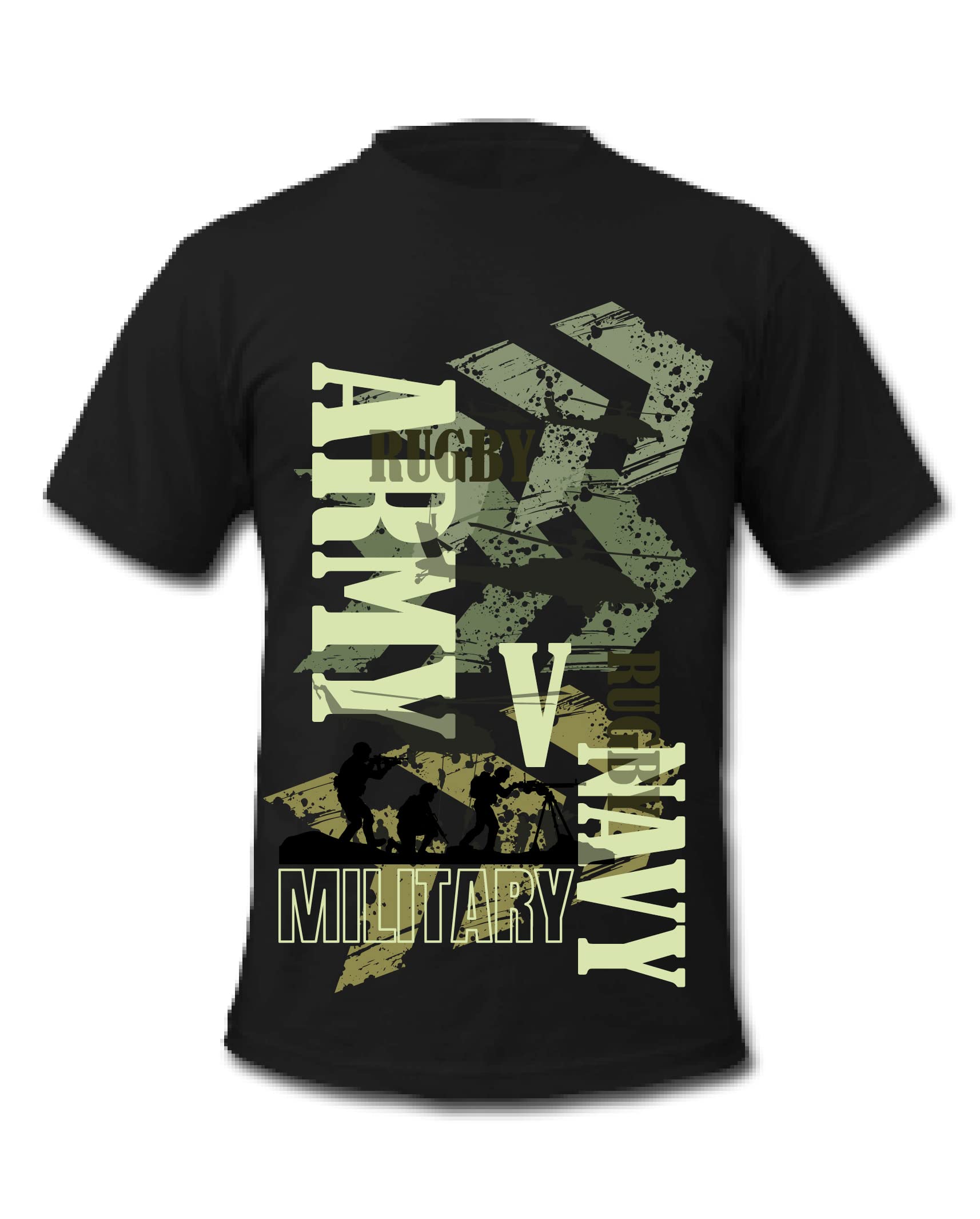 Cold Gunbritish Army Rugby Army V Navy Military T Shirt