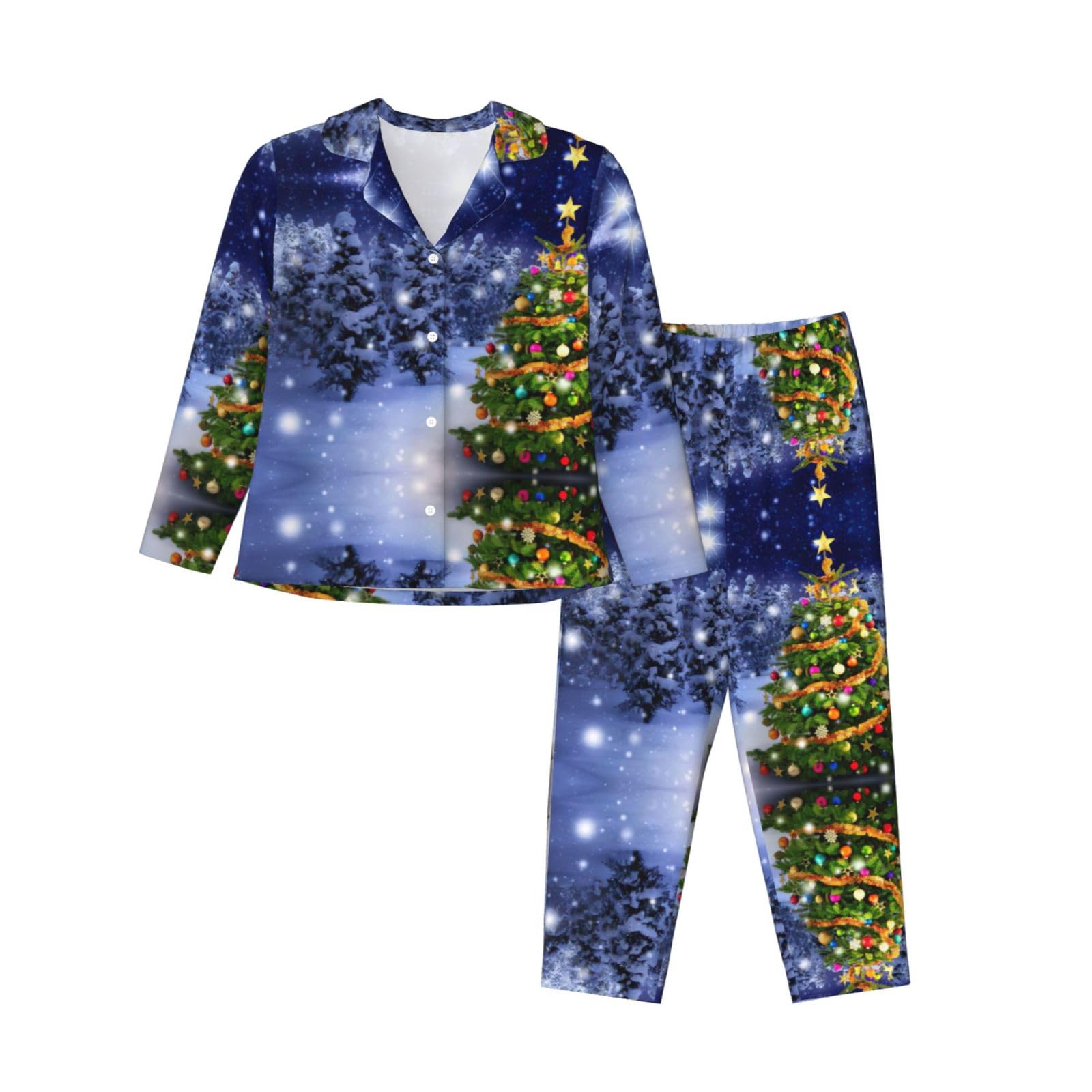 Pyjama de Noël 2 pièces contre le froid ensemble de nuit douillet - 8