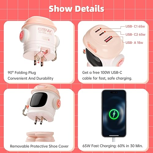 Miniatura 5 de Divoom Reloj Cyberpunk Pixel y cargador rápido de 65 W una actualización futurista de escritorio