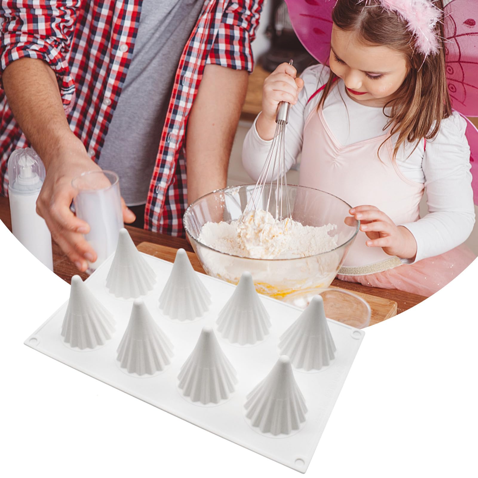 Moule Sapin De Noël En Silicone – 8 Cavités 3D – Pour Glaçons, Bonbons, Gelée DIY - 4